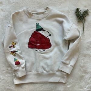 Abercrombie kids x Peanuts | EUC - Snoopy Holiday Crewneck - Size 7/8